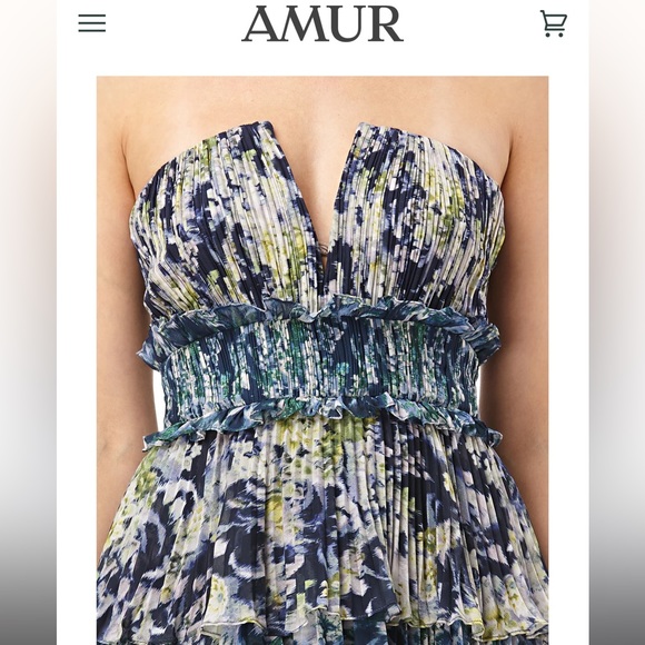 AMUR Mel Tiered Gown Dress - Picture 4 of 7